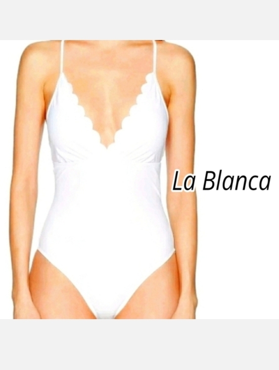 La Blanca Other - NWT LA BLANCA SCALLOPED SWIM BATHING designer 👀 $129 MSRP